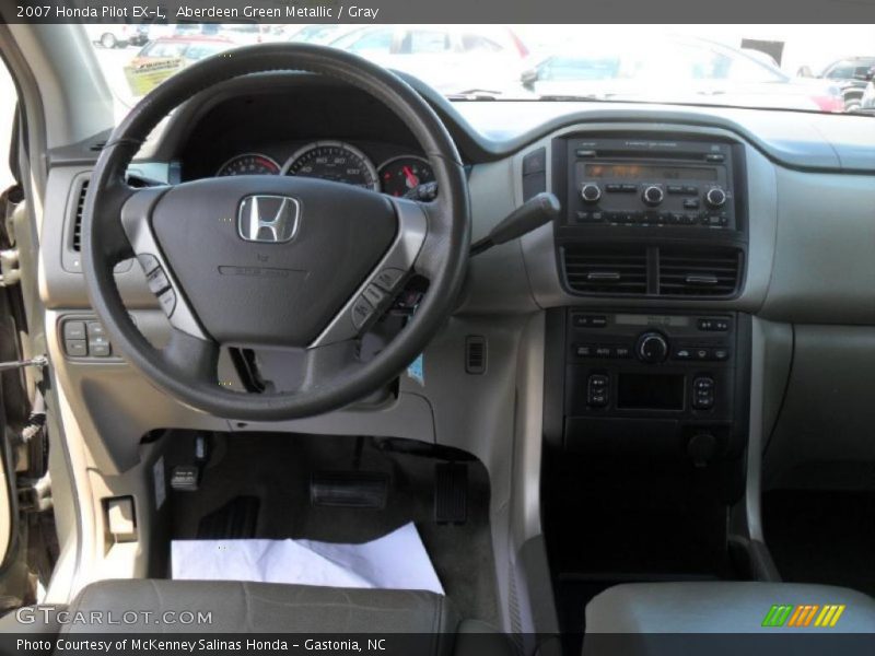 Aberdeen Green Metallic / Gray 2007 Honda Pilot EX-L