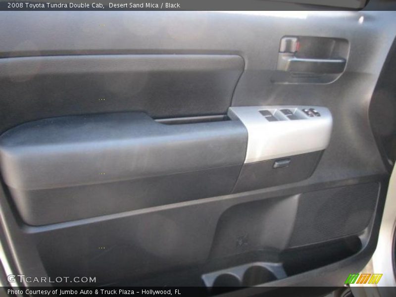 Desert Sand Mica / Black 2008 Toyota Tundra Double Cab