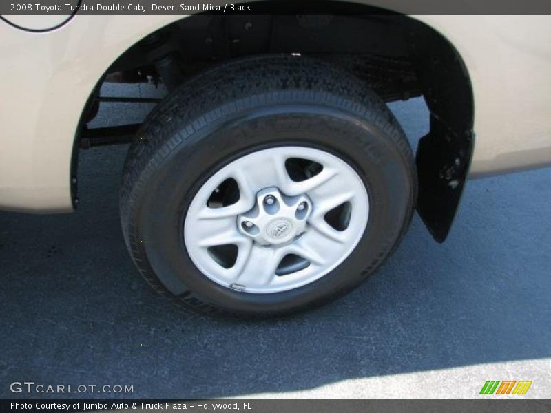 Desert Sand Mica / Black 2008 Toyota Tundra Double Cab