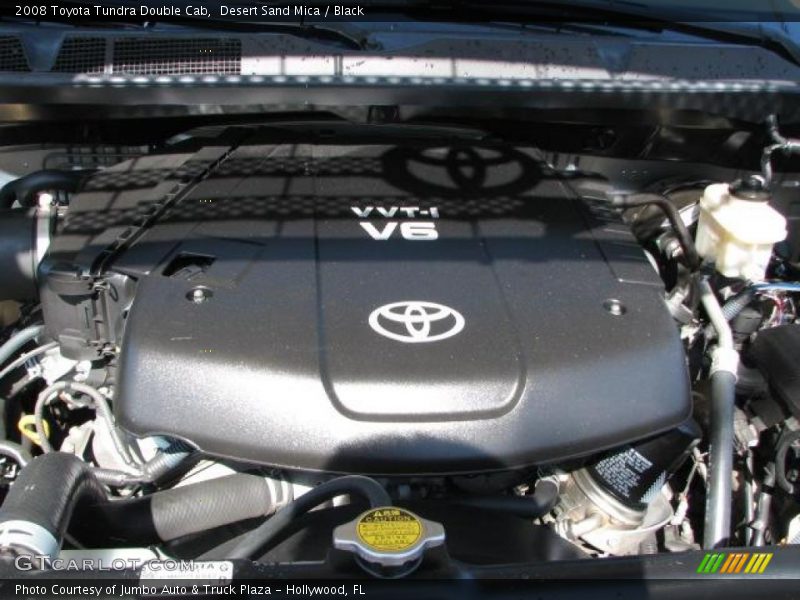 Desert Sand Mica / Black 2008 Toyota Tundra Double Cab