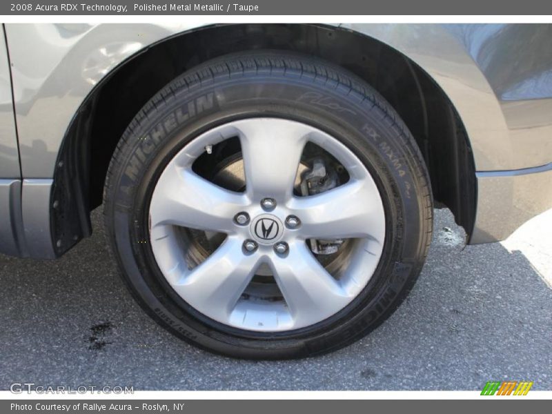 Polished Metal Metallic / Taupe 2008 Acura RDX Technology