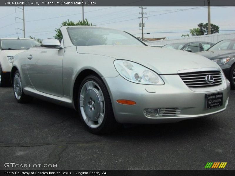 Millennium Silver Metallic / Black 2004 Lexus SC 430