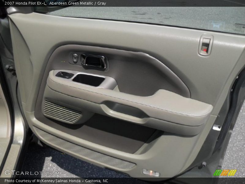 Aberdeen Green Metallic / Gray 2007 Honda Pilot EX-L
