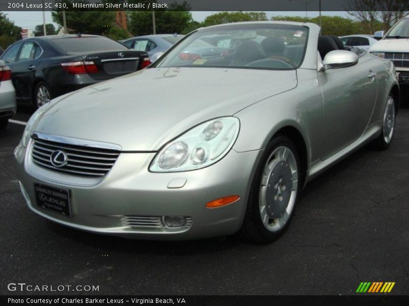 Millennium Silver Metallic / Black 2004 Lexus SC 430