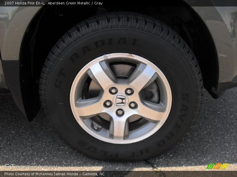 Aberdeen Green Metallic / Gray 2007 Honda Pilot EX-L