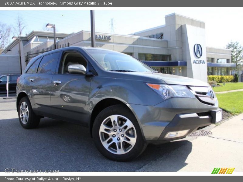 Nimbus Gray Metallic / Taupe 2007 Acura MDX Technology