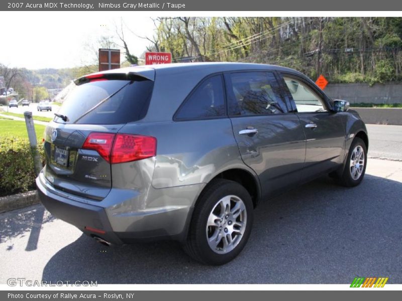 Nimbus Gray Metallic / Taupe 2007 Acura MDX Technology