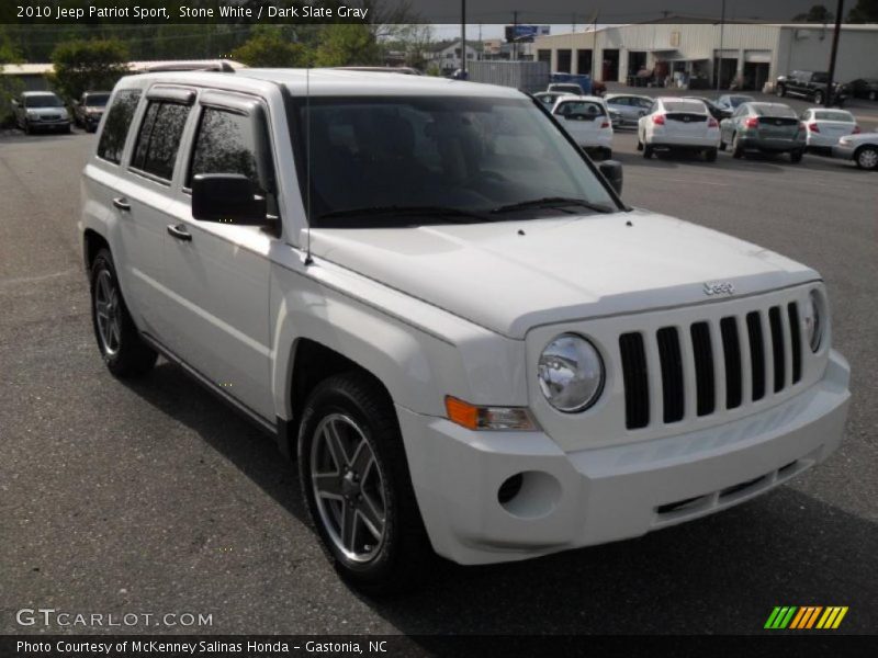 Stone White / Dark Slate Gray 2010 Jeep Patriot Sport