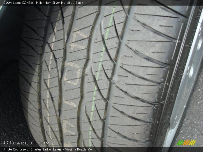 Millennium Silver Metallic / Black 2004 Lexus SC 430