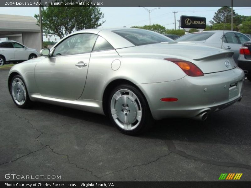 Millennium Silver Metallic / Black 2004 Lexus SC 430