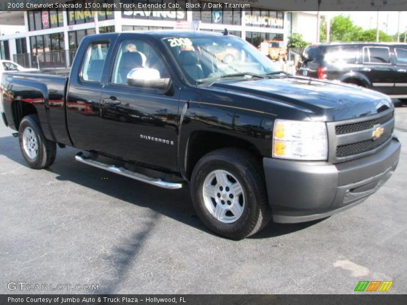 Black / Dark Titanium 2008 Chevrolet Silverado 1500 Work Truck Extended Cab