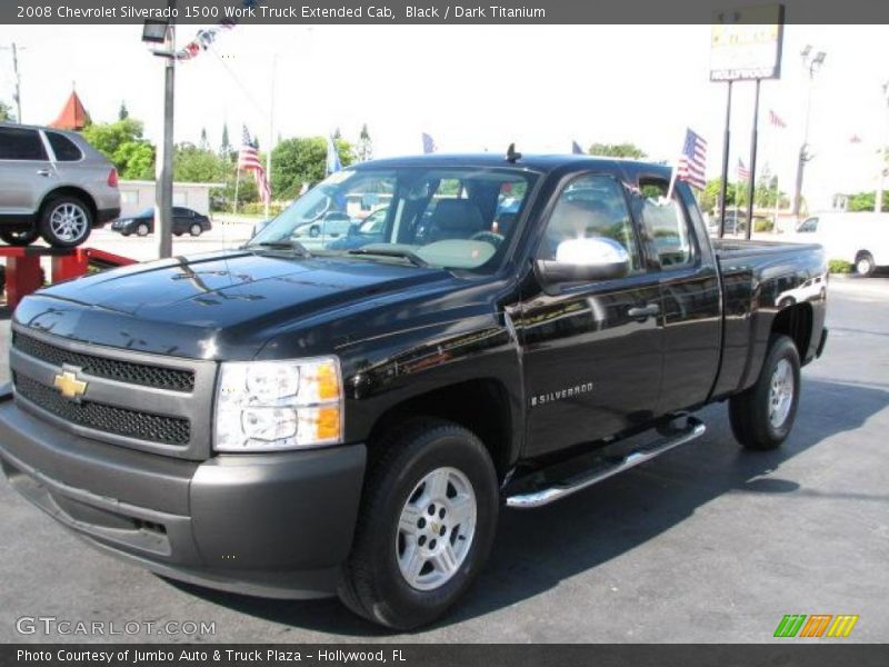 Black / Dark Titanium 2008 Chevrolet Silverado 1500 Work Truck Extended Cab