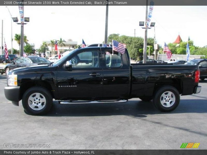 Black / Dark Titanium 2008 Chevrolet Silverado 1500 Work Truck Extended Cab