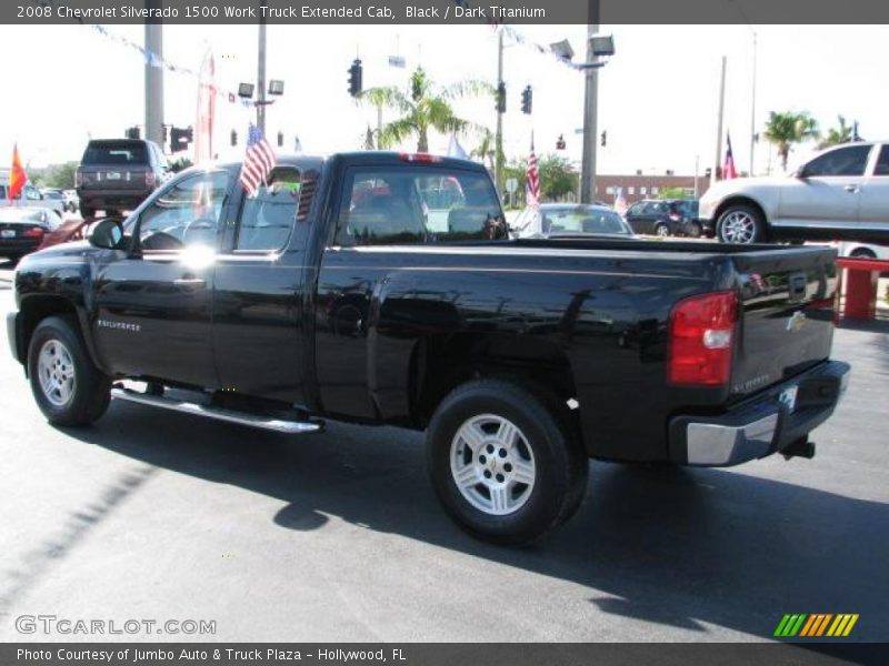 Black / Dark Titanium 2008 Chevrolet Silverado 1500 Work Truck Extended Cab