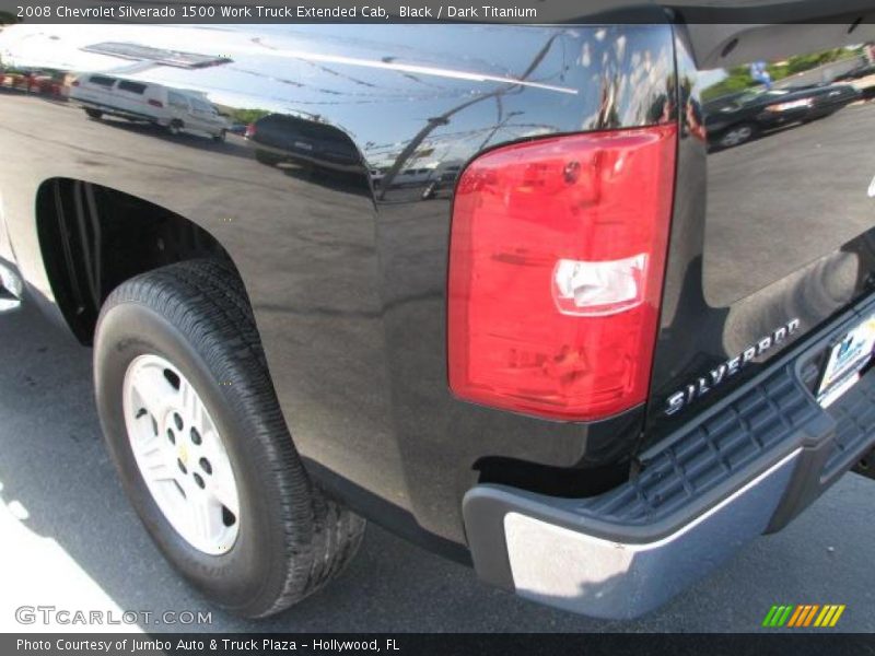 Black / Dark Titanium 2008 Chevrolet Silverado 1500 Work Truck Extended Cab