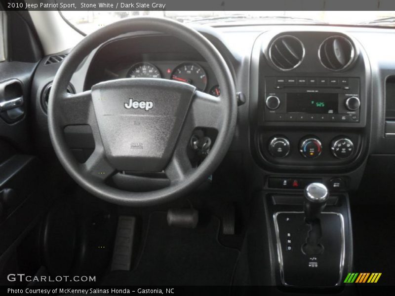 Stone White / Dark Slate Gray 2010 Jeep Patriot Sport