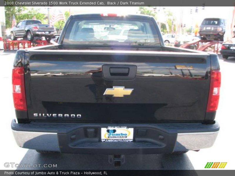 Black / Dark Titanium 2008 Chevrolet Silverado 1500 Work Truck Extended Cab
