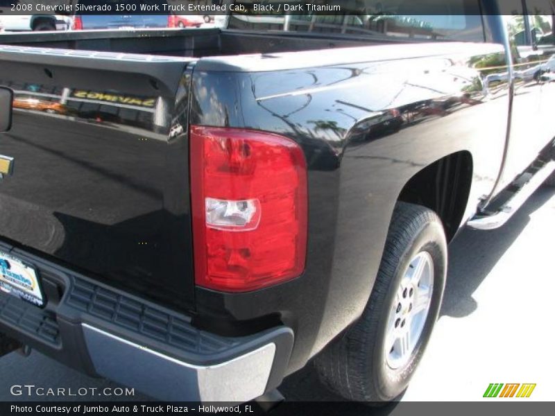 Black / Dark Titanium 2008 Chevrolet Silverado 1500 Work Truck Extended Cab