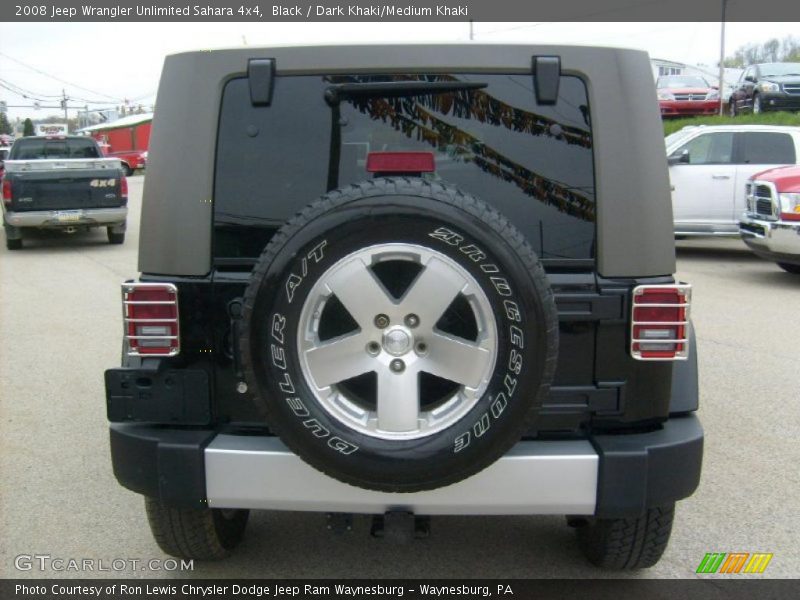 Black / Dark Khaki/Medium Khaki 2008 Jeep Wrangler Unlimited Sahara 4x4