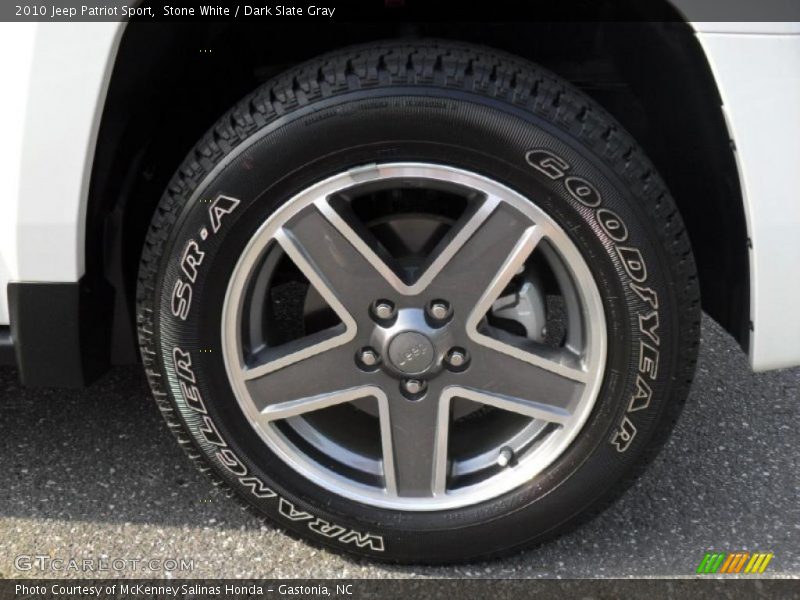 Stone White / Dark Slate Gray 2010 Jeep Patriot Sport
