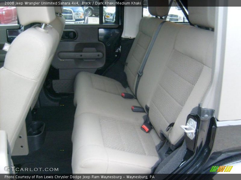 Black / Dark Khaki/Medium Khaki 2008 Jeep Wrangler Unlimited Sahara 4x4
