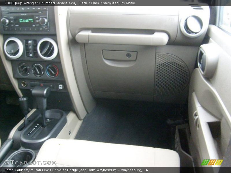 Black / Dark Khaki/Medium Khaki 2008 Jeep Wrangler Unlimited Sahara 4x4