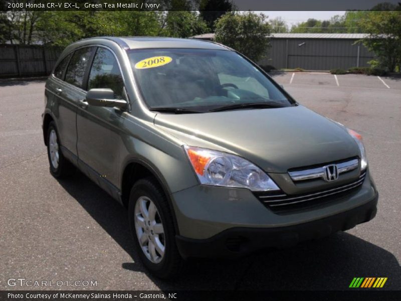 Green Tea Metallic / Ivory 2008 Honda CR-V EX-L