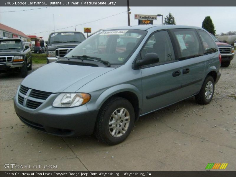 Butane Blue Pearl / Medium Slate Gray 2006 Dodge Caravan SE