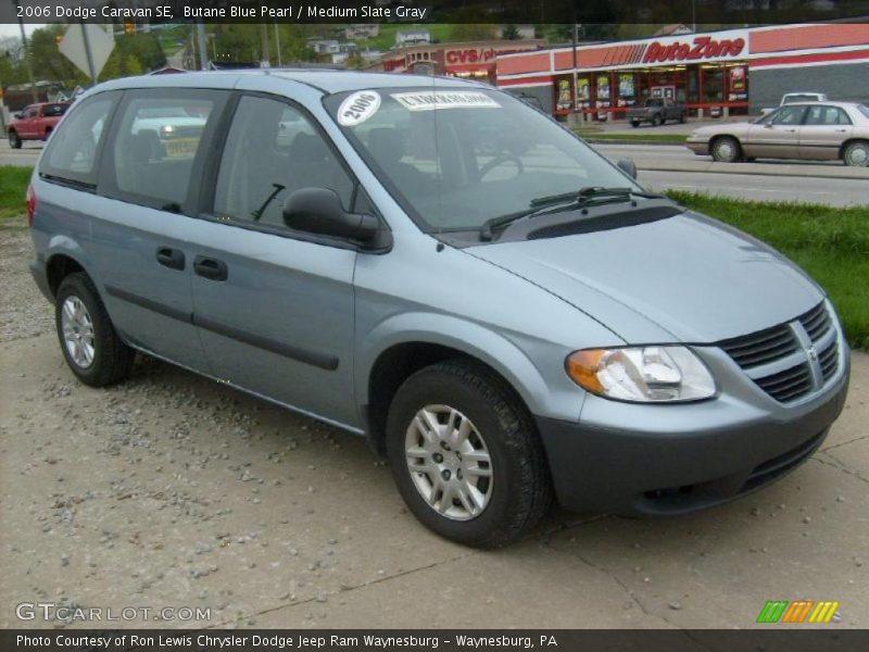 Butane Blue Pearl / Medium Slate Gray 2006 Dodge Caravan SE