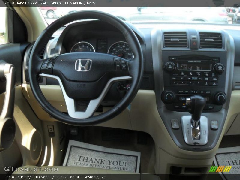 Green Tea Metallic / Ivory 2008 Honda CR-V EX-L