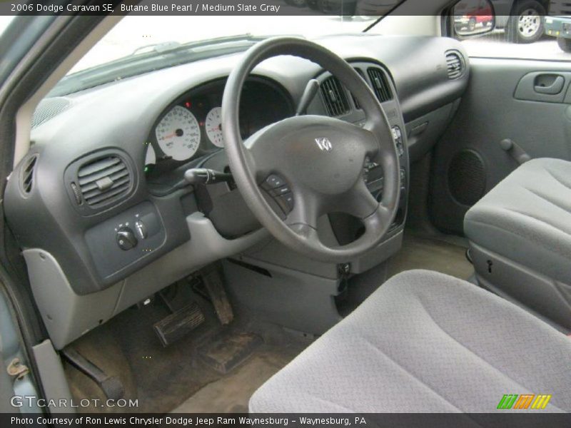 Butane Blue Pearl / Medium Slate Gray 2006 Dodge Caravan SE