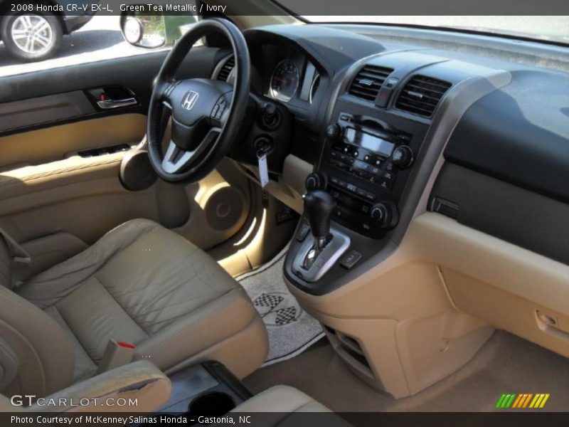 Green Tea Metallic / Ivory 2008 Honda CR-V EX-L