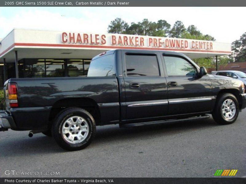 Carbon Metallic / Dark Pewter 2005 GMC Sierra 1500 SLE Crew Cab