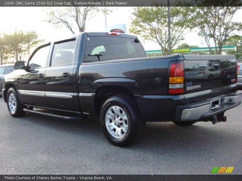 Carbon Metallic / Dark Pewter 2005 GMC Sierra 1500 SLE Crew Cab