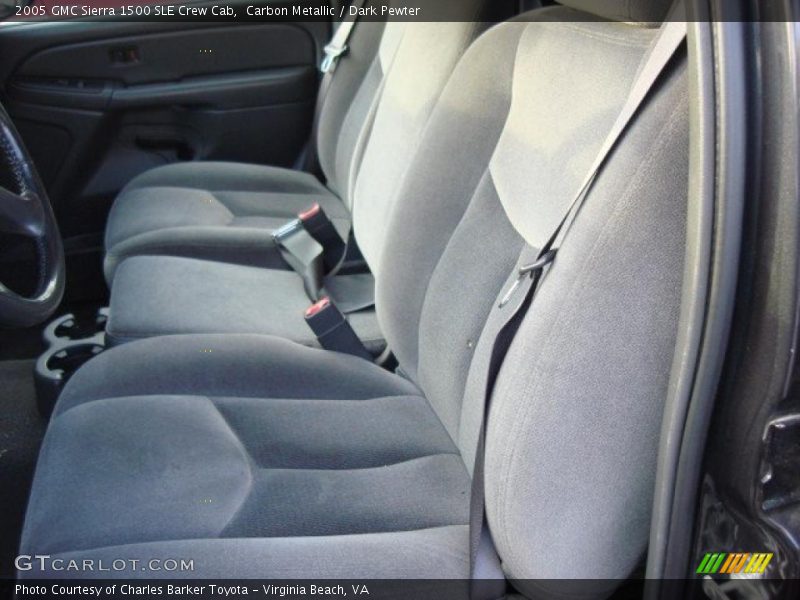 Carbon Metallic / Dark Pewter 2005 GMC Sierra 1500 SLE Crew Cab