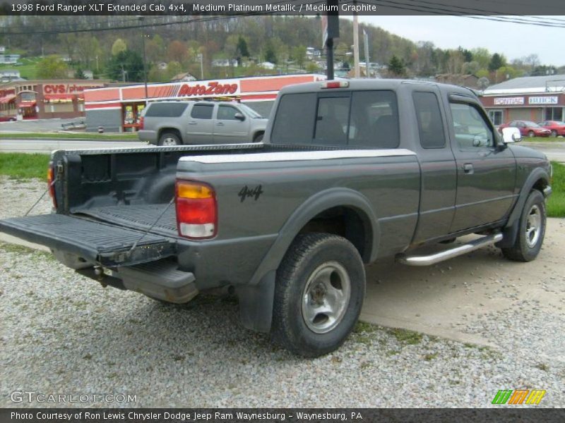 Medium Platinum Metallic / Medium Graphite 1998 Ford Ranger XLT Extended Cab 4x4