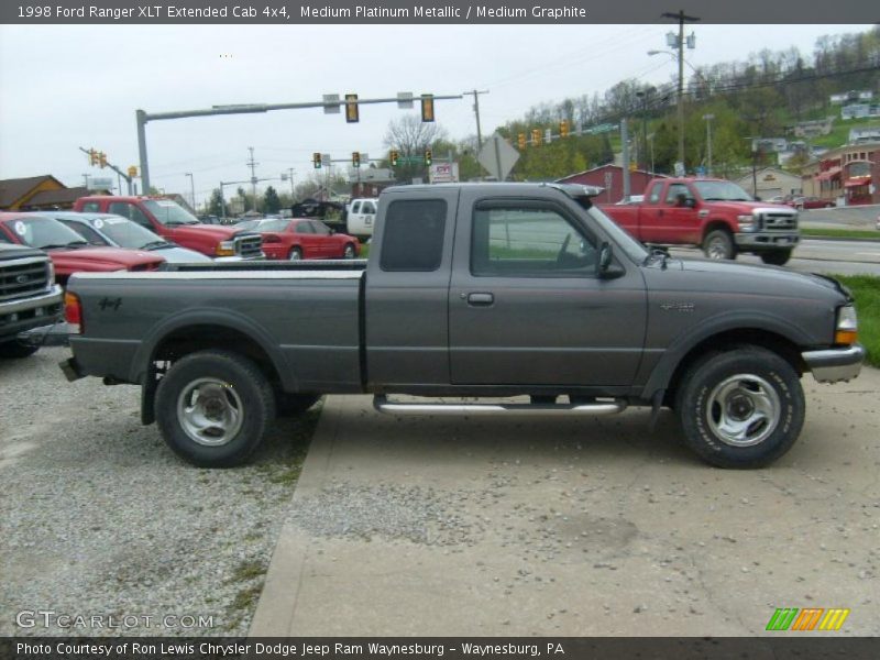 Medium Platinum Metallic / Medium Graphite 1998 Ford Ranger XLT Extended Cab 4x4
