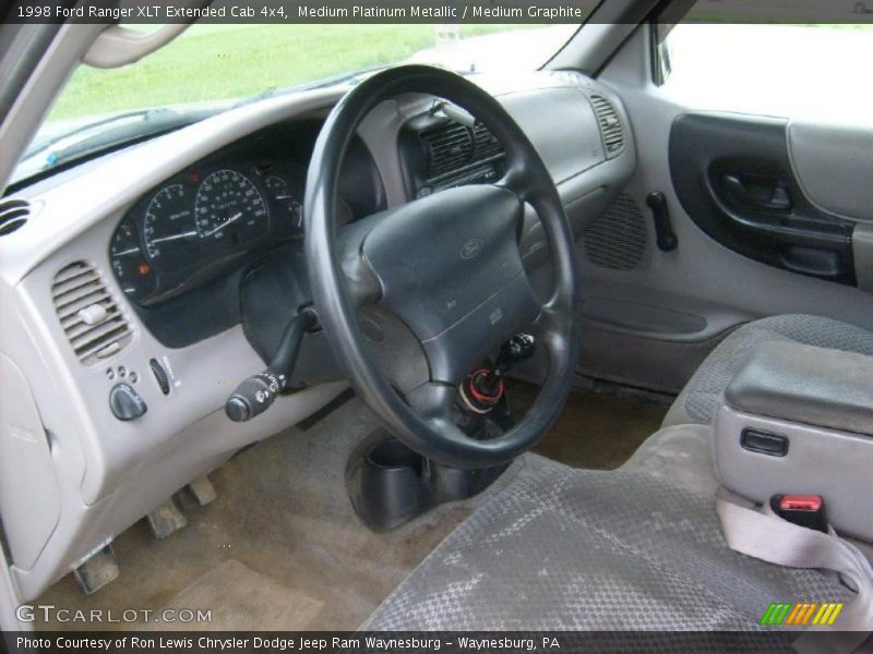 Medium Platinum Metallic / Medium Graphite 1998 Ford Ranger XLT Extended Cab 4x4