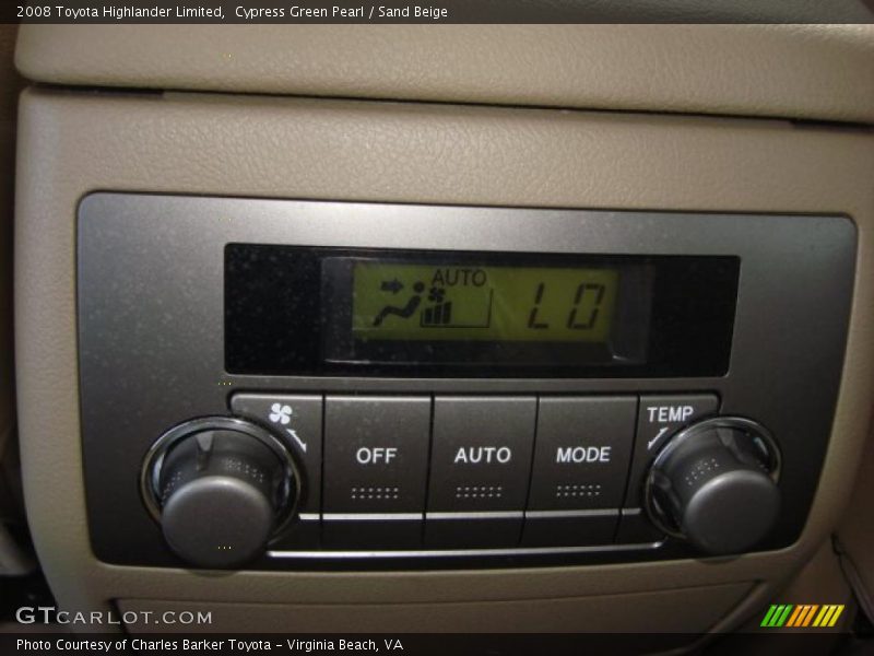 Cypress Green Pearl / Sand Beige 2008 Toyota Highlander Limited