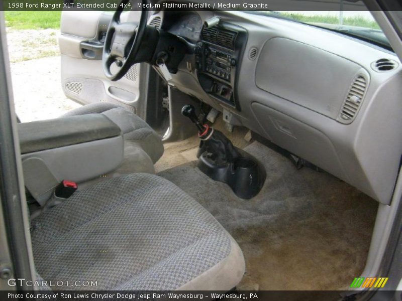 Medium Platinum Metallic / Medium Graphite 1998 Ford Ranger XLT Extended Cab 4x4