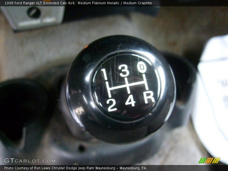 Medium Platinum Metallic / Medium Graphite 1998 Ford Ranger XLT Extended Cab 4x4