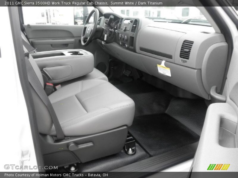 Summit White / Dark Titanium 2011 GMC Sierra 3500HD Work Truck Regular Cab Chassis