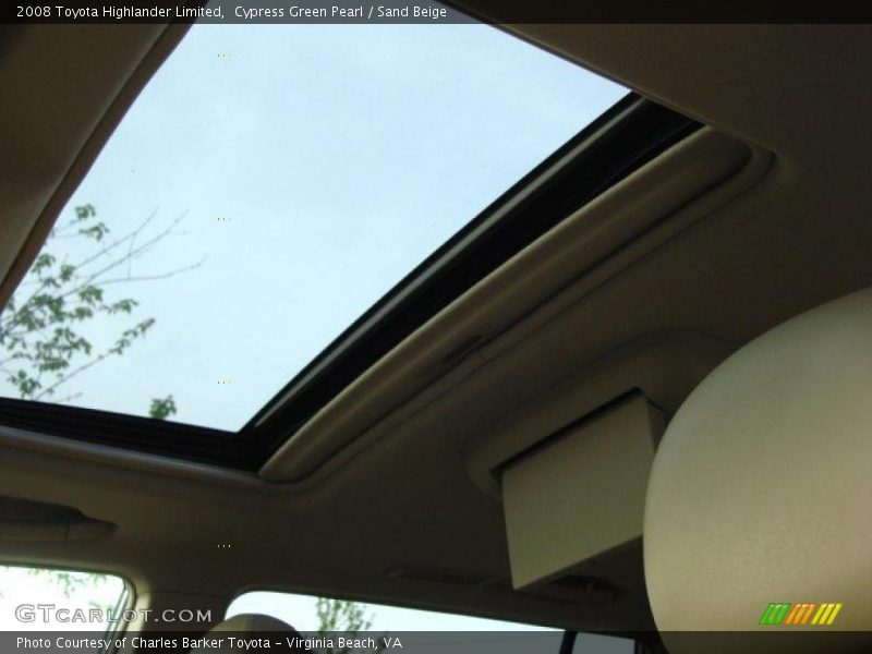 Cypress Green Pearl / Sand Beige 2008 Toyota Highlander Limited