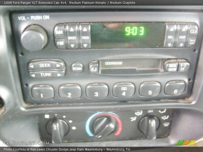 Medium Platinum Metallic / Medium Graphite 1998 Ford Ranger XLT Extended Cab 4x4