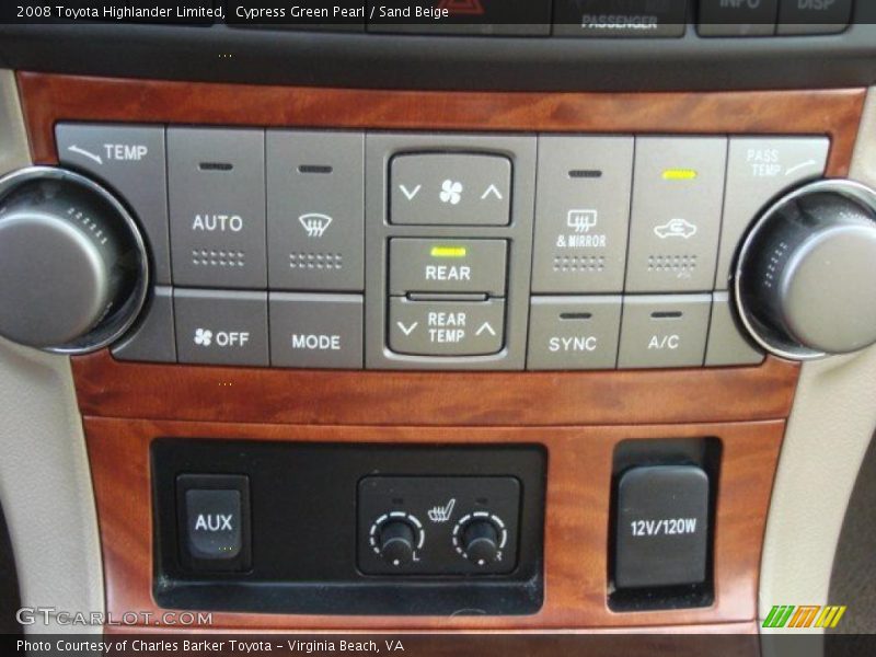 Cypress Green Pearl / Sand Beige 2008 Toyota Highlander Limited