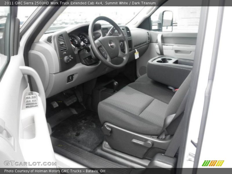 Summit White / Dark Titanium 2011 GMC Sierra 2500HD Work Truck Extended Cab 4x4
