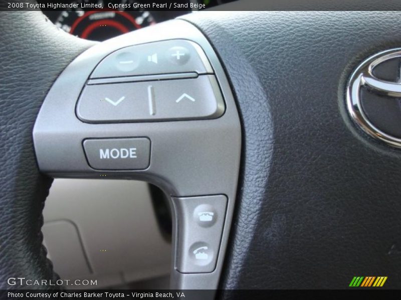 Cypress Green Pearl / Sand Beige 2008 Toyota Highlander Limited