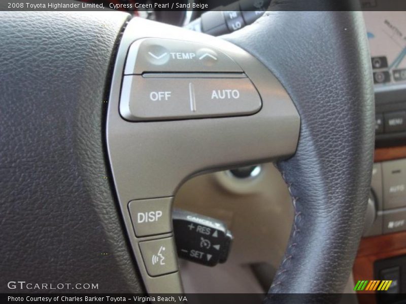 Cypress Green Pearl / Sand Beige 2008 Toyota Highlander Limited