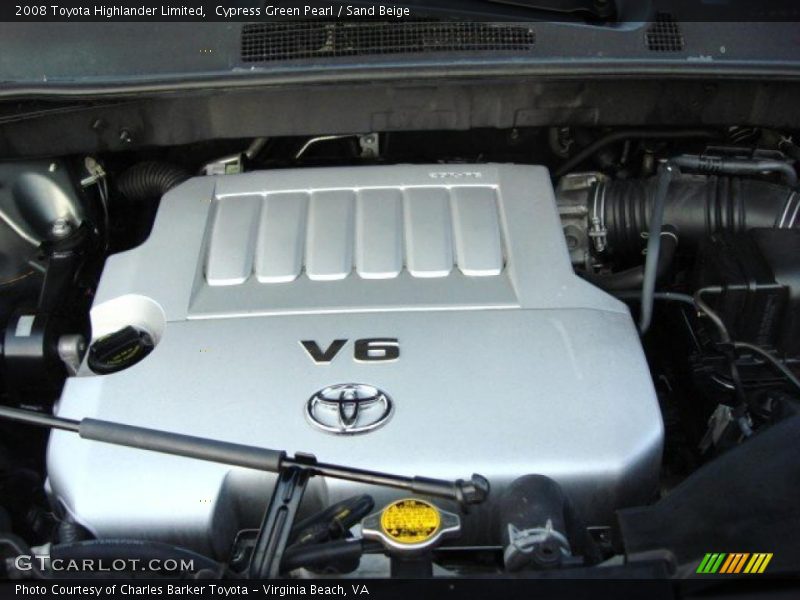 Cypress Green Pearl / Sand Beige 2008 Toyota Highlander Limited