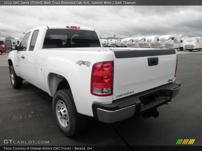 Summit White / Dark Titanium 2011 GMC Sierra 2500HD Work Truck Extended Cab 4x4